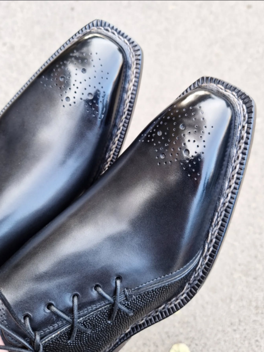 Handmade Side Lace-Up Dress Shoes