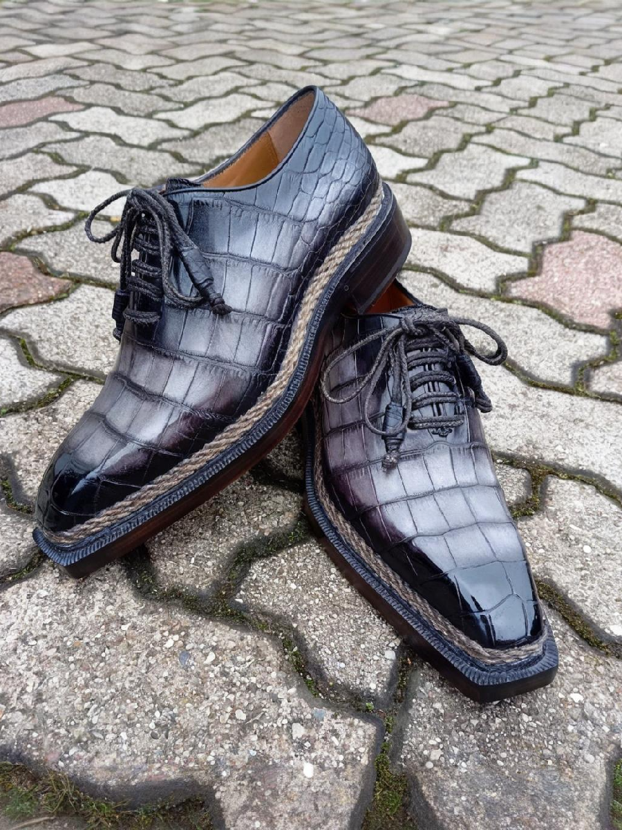 Handmade Crocodile Luxury Dress Shoes