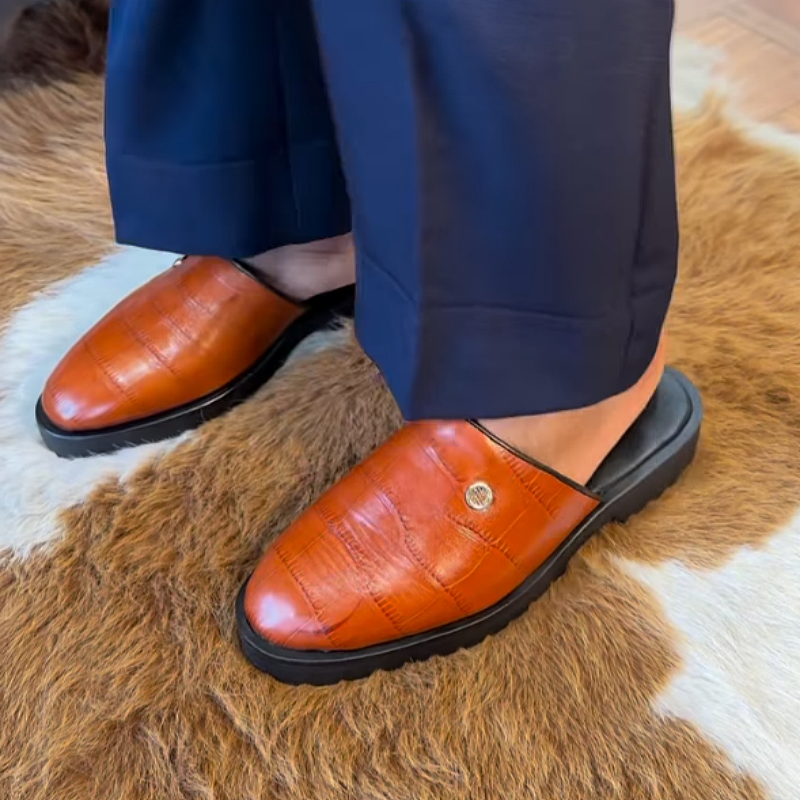 Crocs Mule Leather Slippers