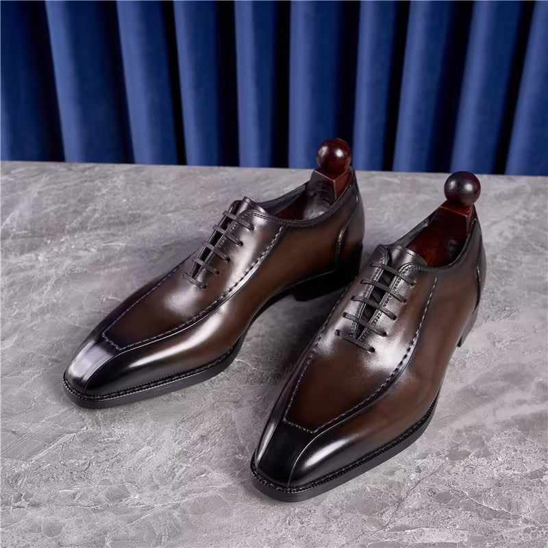 Men's Handmade Square Toe Business Shoes