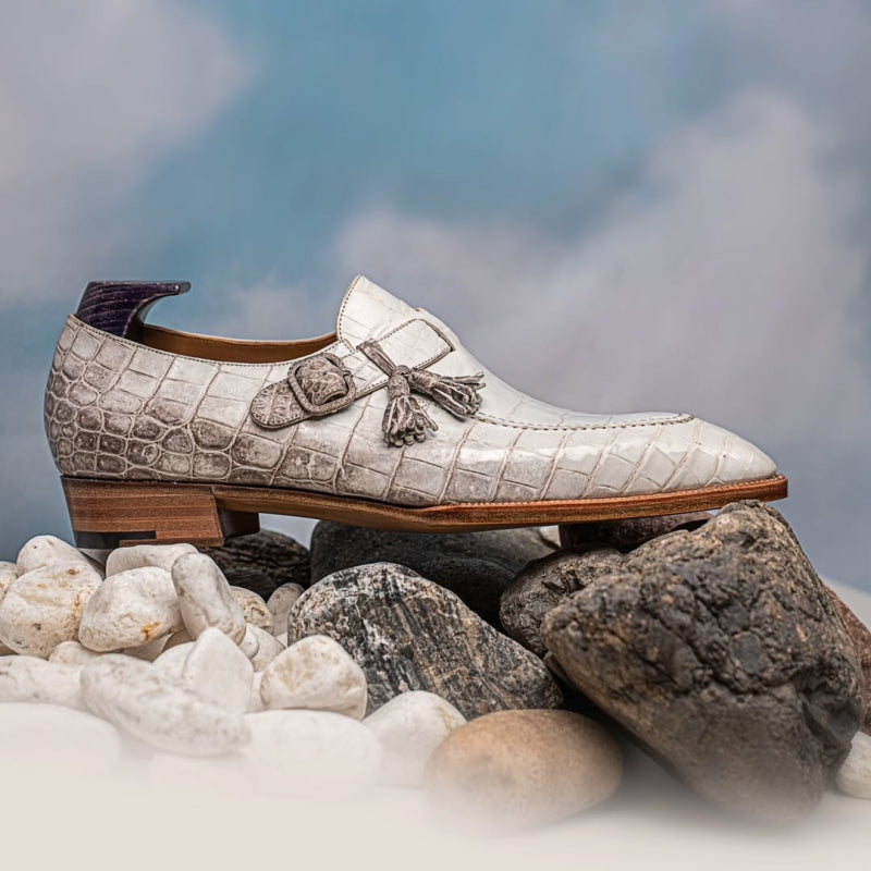 Luxury Tasseled Crocodile Leather Shoes