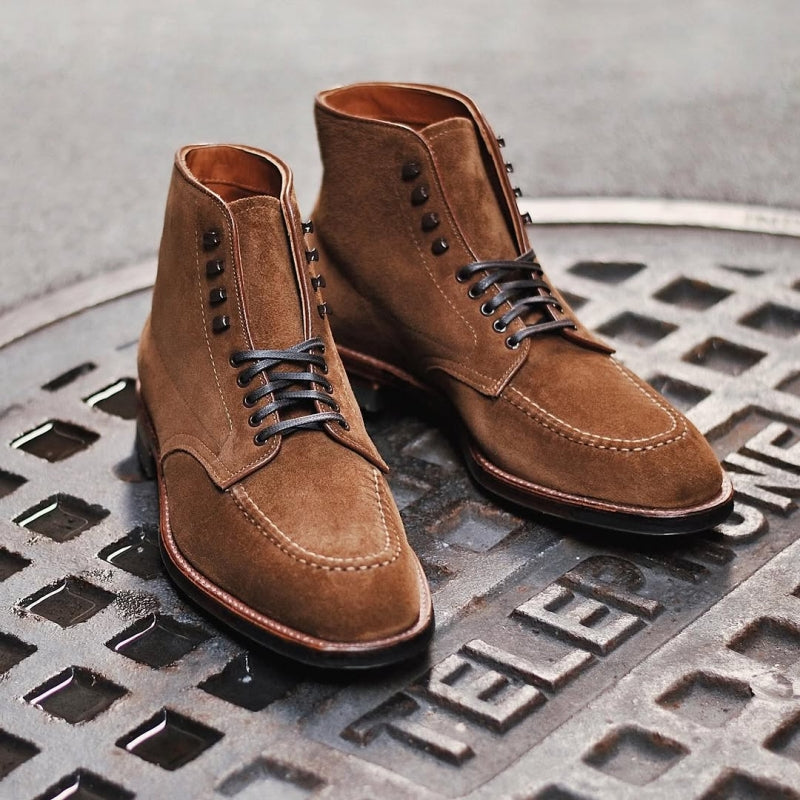 Indy Boot In Humus Brown Suede