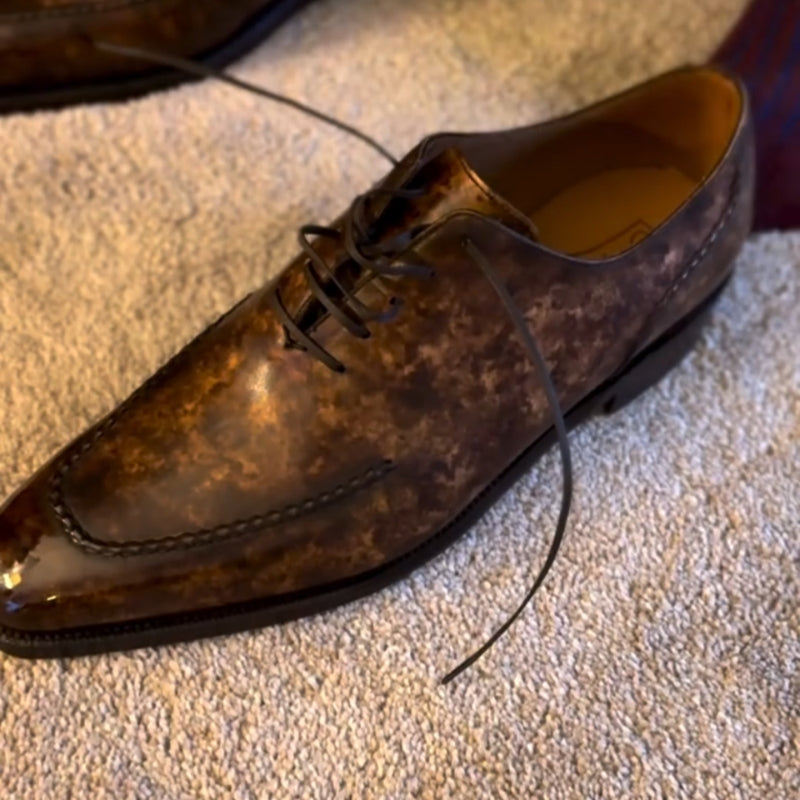 Handmade Apron Toe Luxury Oxford