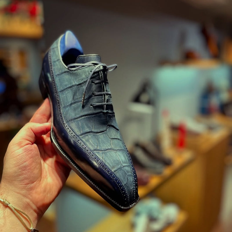 Unique Variation Navy Nubuck Shoes