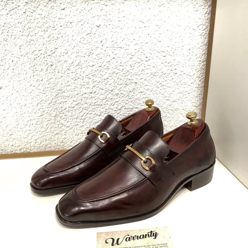Classic Burgundy One-Step Loafers