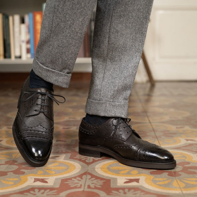 Derby Megabrogue Shoes - ONYX