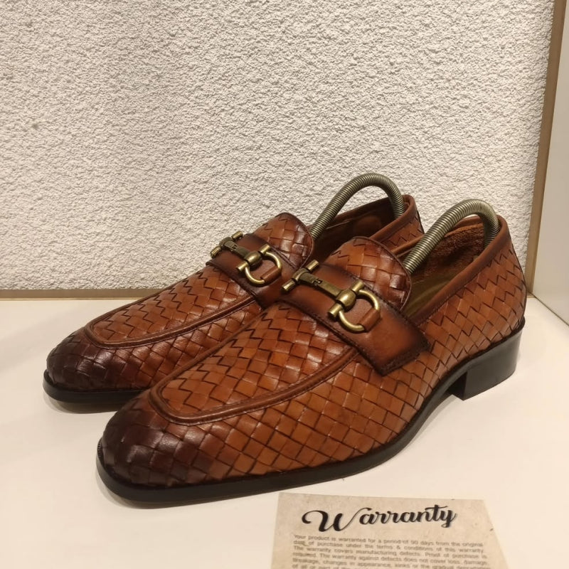 Valerius Woven Leather Loafers