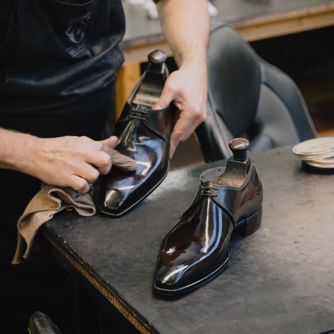 Derby Plain Toe Shoes 3 Eyelets