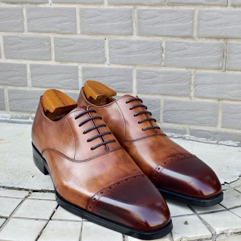 Hand Painted Leather Oxford