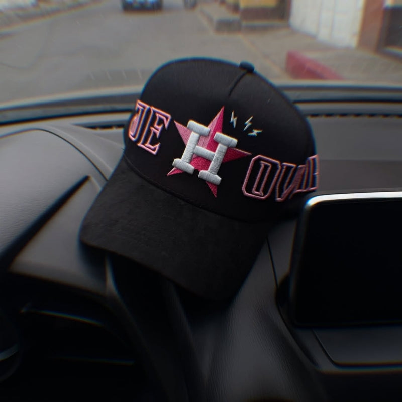 Dandy Pink Embroidered Cap