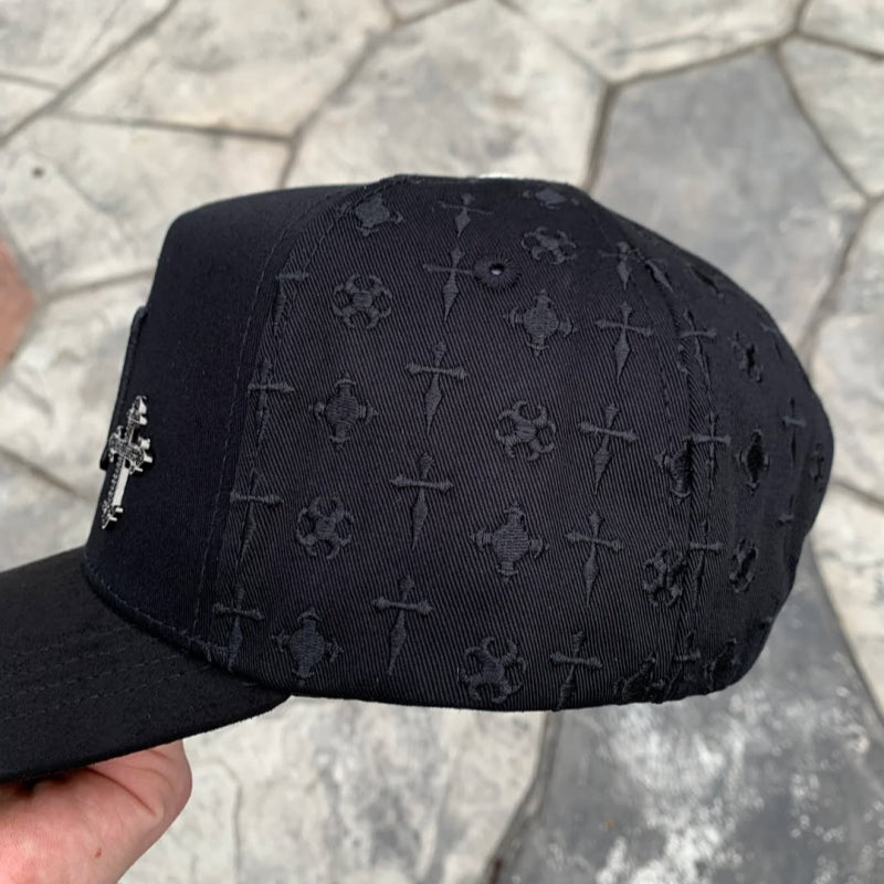 LA Cross All Black Cap