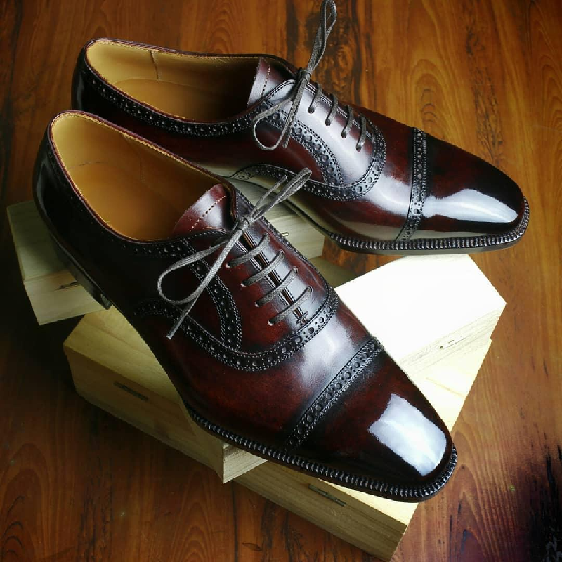 Italian Handmade Calf Leather Formal Oxfords