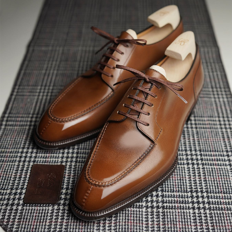 Formal Calfskin Split Toe Derby
