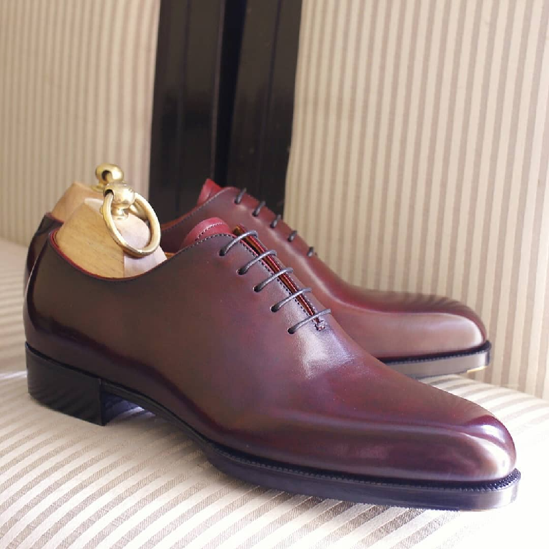 Handmade Classic Calfskin Derby Shoes