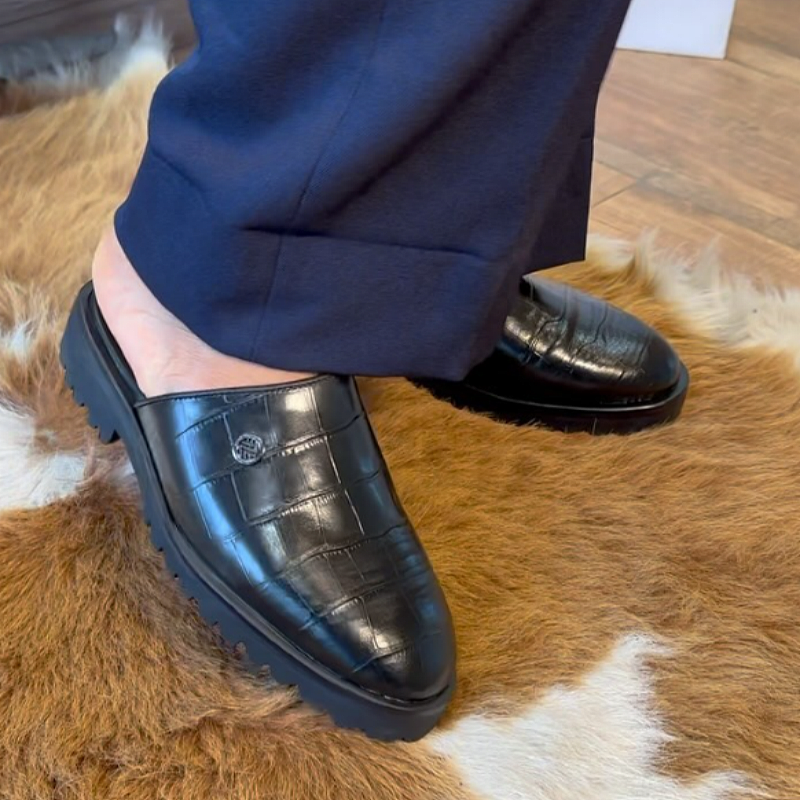 Crocs Mule Leather Slippers