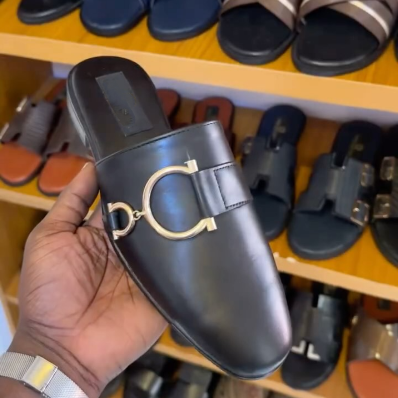 Men's Calfskin Flip Flops