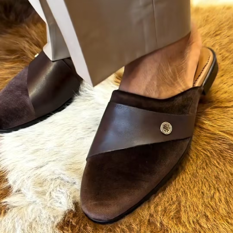 Men's Suede Flip Flops