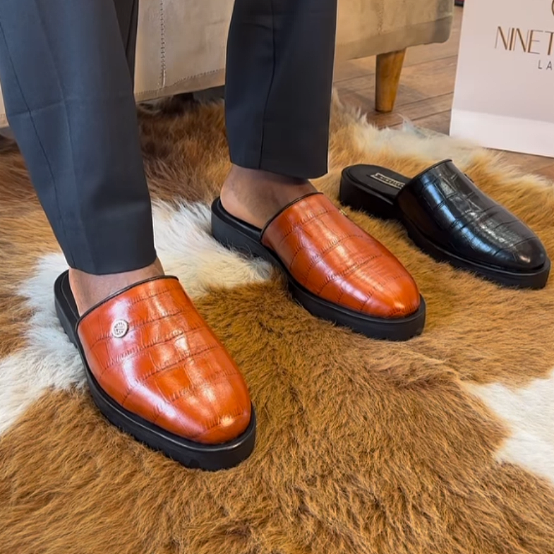 Crocs Mule Leather Slippers