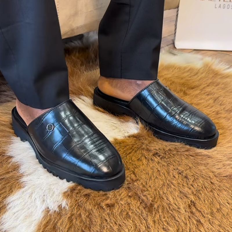 Crocs Mule Leather Slippers
