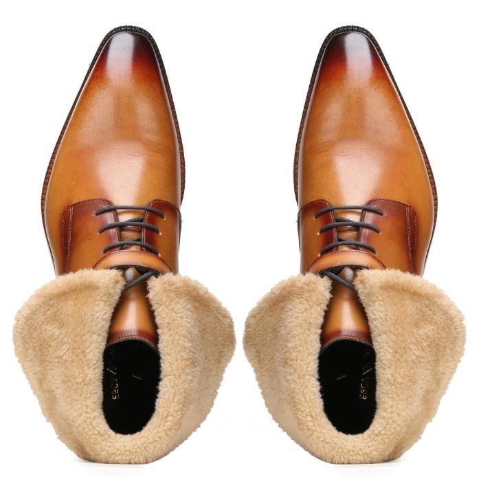 Stalwart Tan Designer Fur Boots
