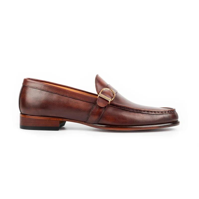 Copper Single Monk Strap Shoes