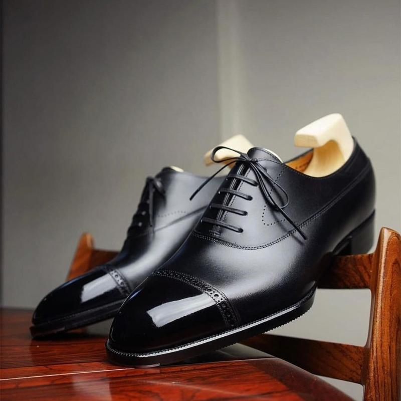 Glossy Oxford Leather Shoes