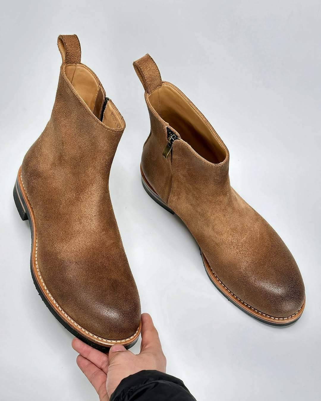 Sunset Sand Primal Suede Engine Boots