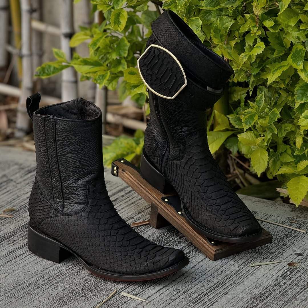 Italian Vintage Python Cowboy Boots