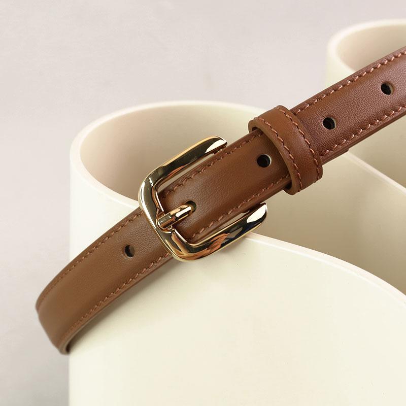 Women's Leather Belt Narrow Pants Belt