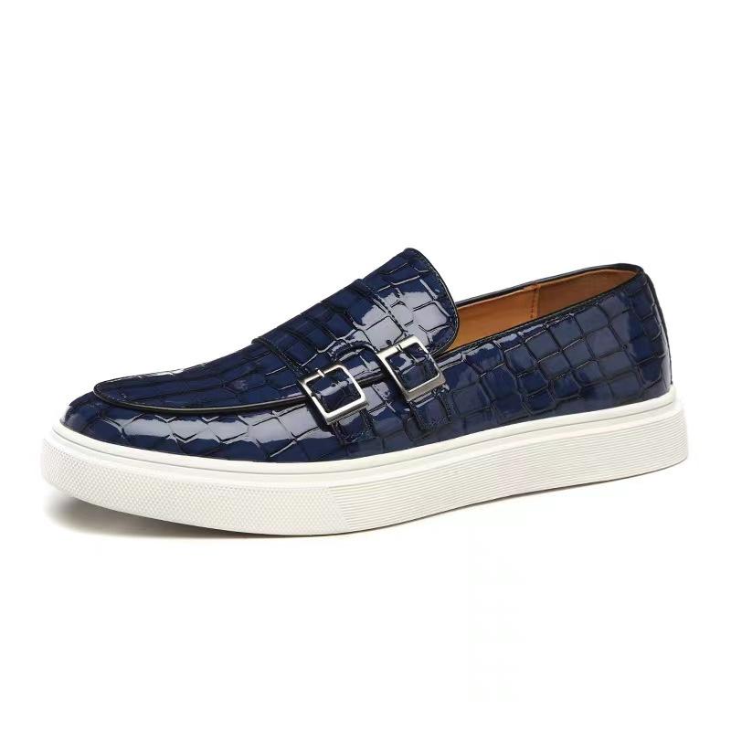Crocodile Leather One-Step Loafers