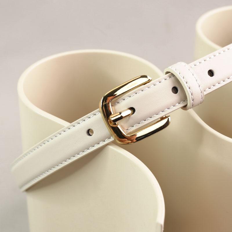 Women's Leather Belt Narrow Pants Belt
