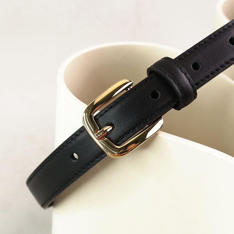 Women's Leather Belt Narrow Pants Belt