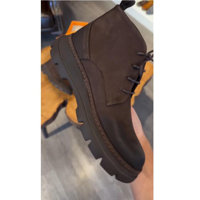 Suede Lace-Up Work Boots
