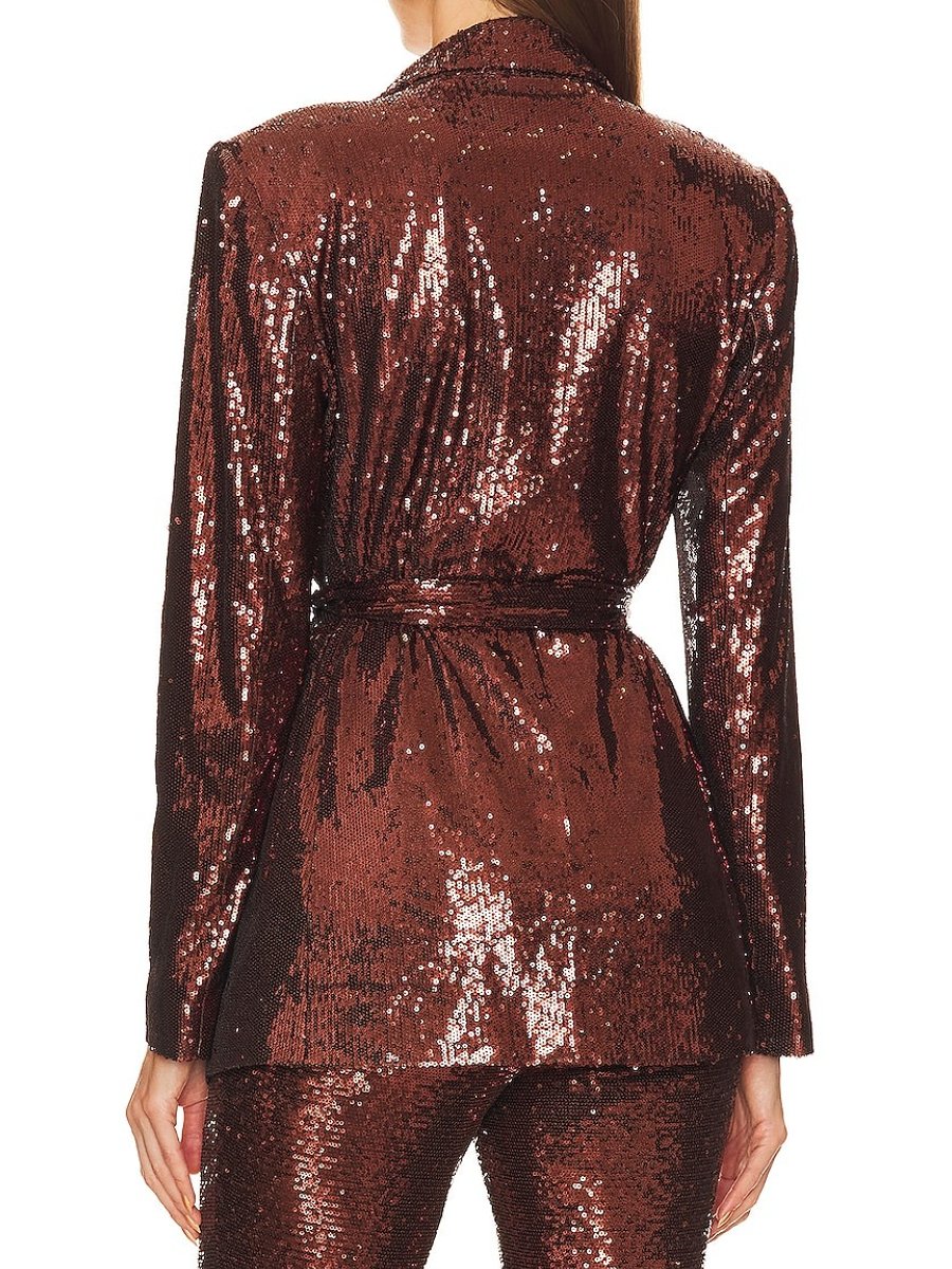 Women's Party Sequin Suit Two Piece Set