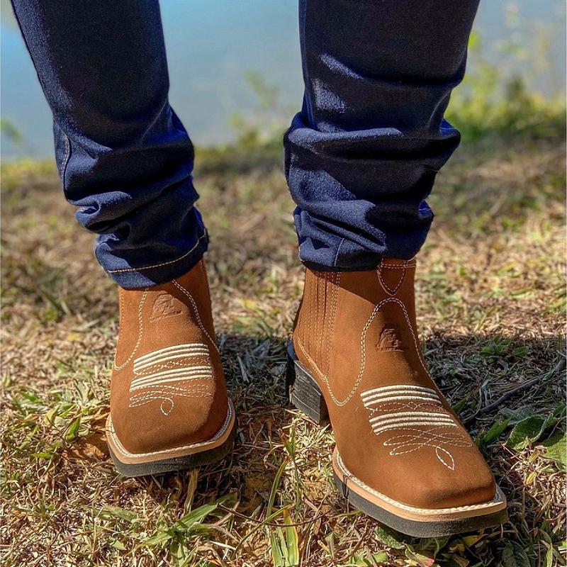 Handmade Suede Cowboy Boots