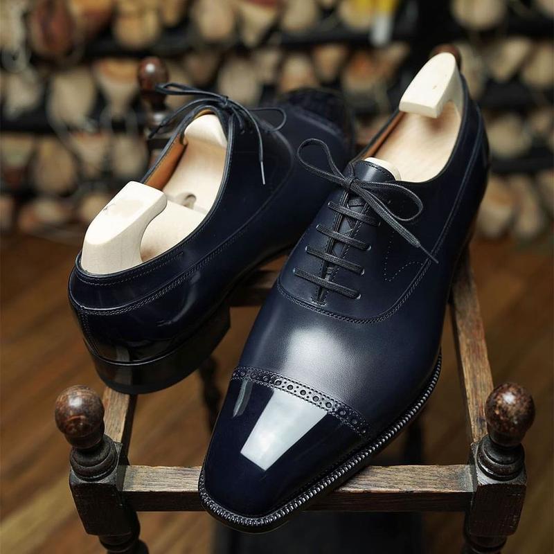Glossy Oxford Leather Shoes