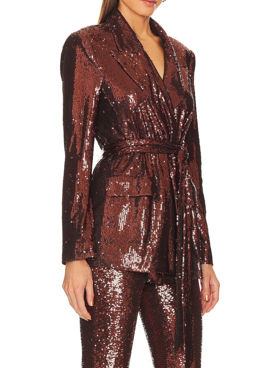 Women's Party Sequin Suit Two Piece Set