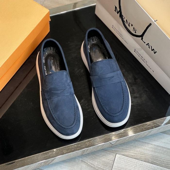Fall And Winter Lazy Men Leather Shoes