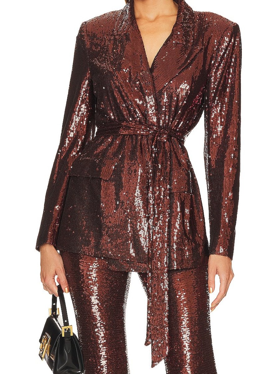 Women's Party Sequin Suit Two Piece Set