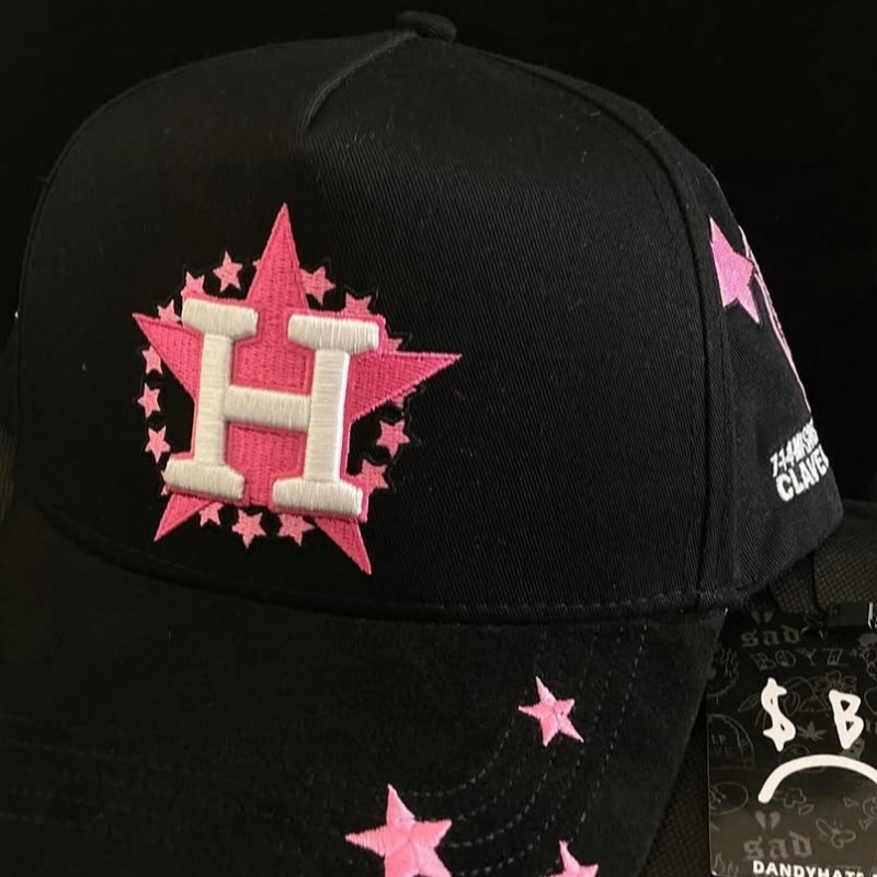 Dandy Pink Embroidered Cap