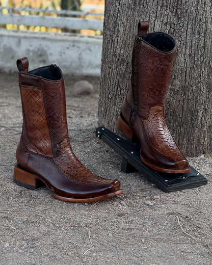 Tobacco Python Handmade Gala Boots