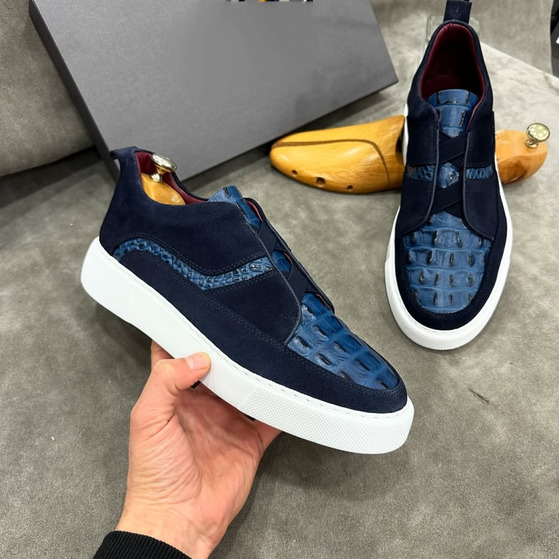 Crocodile Suede Sneakers