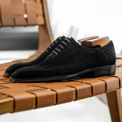 Men's Brogue Carved Lace-up Oxfords
