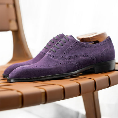 Men's Brogue Carved Lace-up Oxfords