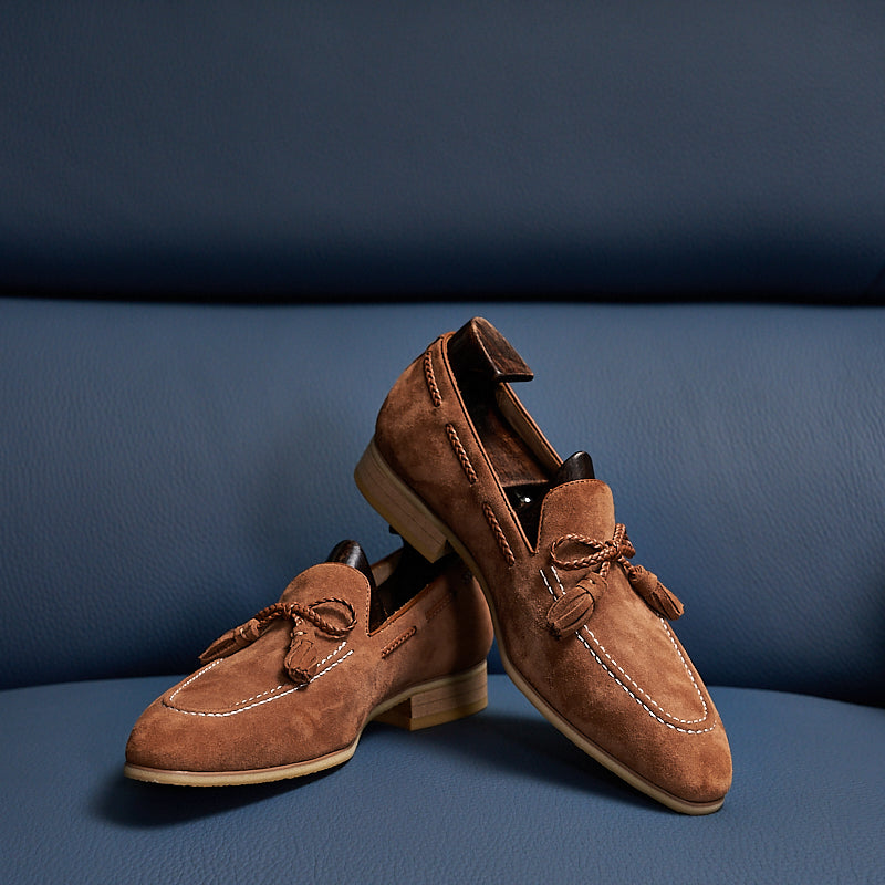 Men's Vintage Velvet Noble Loafer Shoes