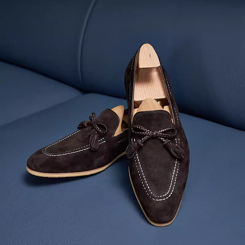Men's Vintage Velvet Noble Loafer Shoes