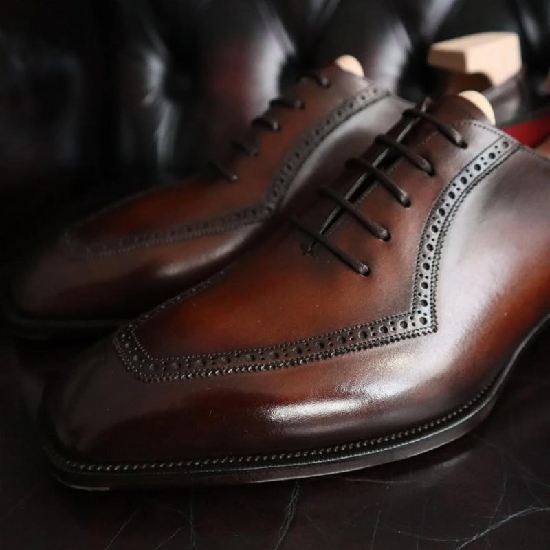 GRENDON Criollo Patina Leather Shoes