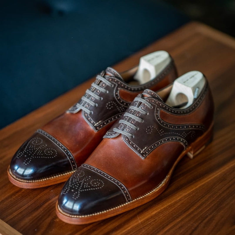 Saint Crispin’s Saddle Derby Half Brogue