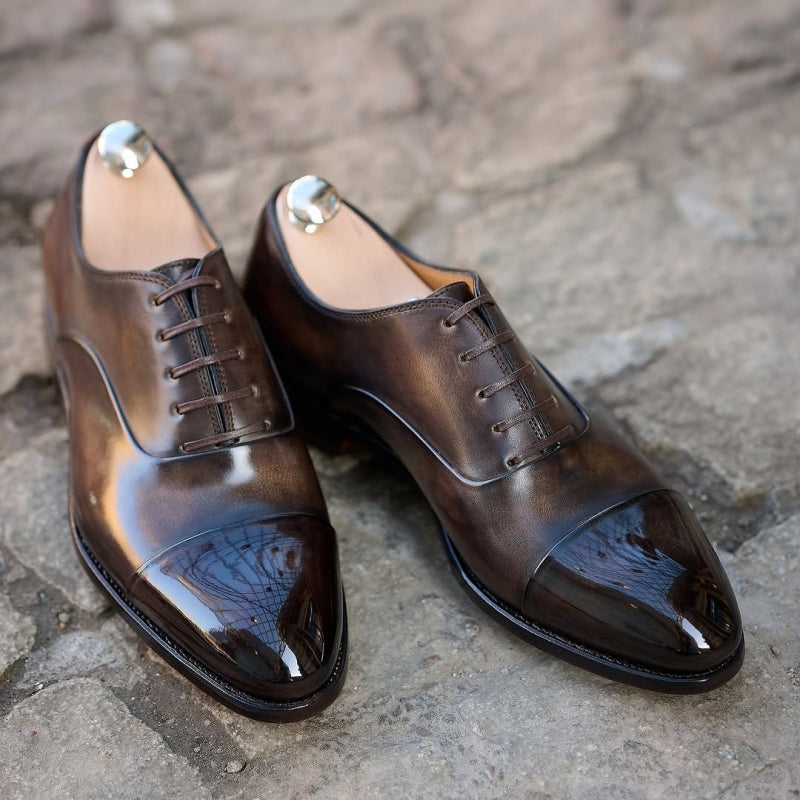The Cagney Stitched Cap-Toe Oxford