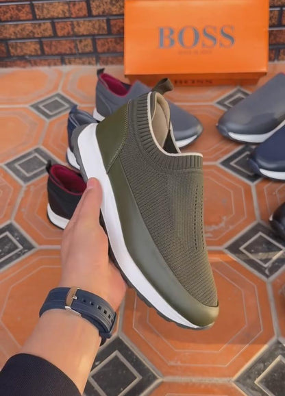 Men's Breathable Mesh Slip-On Orthopedic Shoes